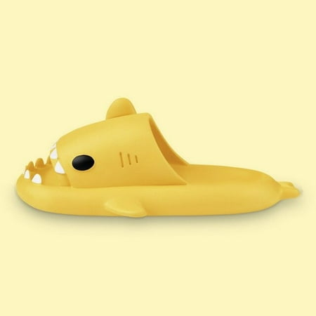 

CoCopeanut New Fashion Rainbow Shark Slippers Indoor Outdoor Slides Thick Soled Anti-Skid Solid Cool Funny Slippers Women Men Shoes 2022
