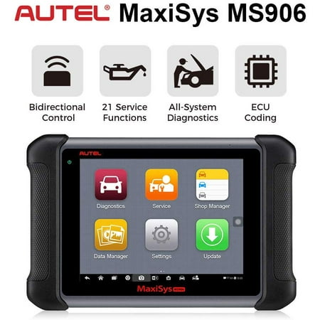 Autel Maxisys MS906 OBD2 Scanner Car Diagnostic Code Reader with Bi-Directional Control, Key Fob Programming, ECU Coding (Upgraded Ver. of DS708 and