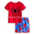 thumbnail image 1 of Marvels Spiderman Summer Children's Pijamas Set Boys Cotton Cartoon Printing Ropa interior Pijamas de manga corta Traje Sleepwear2T (90CM) heqiyong CONDUJO, 1 of 2