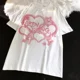 thumbnail image 3 of Camiseta de gran tamaño para mujer, ropa de calle con estampado de amor, camisetas gráficas de manga corta, Tops informales Harajuku, camiseta Y2k para mujer, 3 of 5