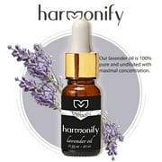 HARMONIFY Lavender Oil Dropper Bottle, 2-Pack, 100% Handmade Pure Natural and Undiluted with Dropper, Lavender Oil for Relaxation, Meditation and Aromatherapy, Made in Europe