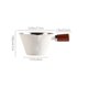 thumbnail image 3 of Copa de Medición de Vidrio Copa de Medición Italiana, Taza de Café de Mango de Madera, Taza de Extracción de Marca de Onza, Taza Graduada de Acero Inoxidable, 3 of 9