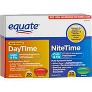 Equate Eq Day/nite Liquidgels Combo 40ct