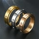 thumbnail image 4 of Anti Stress Anxiety Fidget Spinner Couple Rings For Lovers Rotating Stainless Steel Wedding Band Knuckle Rings Jewelry Anillo, 4 of 5