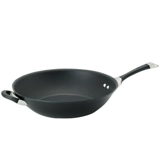 Cooks Standard 11 in. Black Hard Anodized Aluminum Nonstick Wok Stir Fry  Pan 02591 - The Home Depot