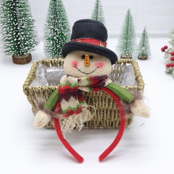 Xihbxyly Ofertas de 1 Dolar Cintas para El Pelo de Navidad, Accesorios para El Pelo, Tocado de Dibujos Animados, Bonita Bola de Pelo para Niña, Accesorios para El Pelo para Vestir En Vacaciones, Deco
