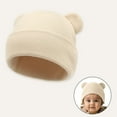 thumbnail image 2 of Toddler Hat Winter Knitted Hat With Bear Ear & Warm Lined - Thick Soft Yarn Cap,Warm Thermal for Cold Weather,Stylish Headwear for Outdoor Activities,Size:0-3, 2 of 5