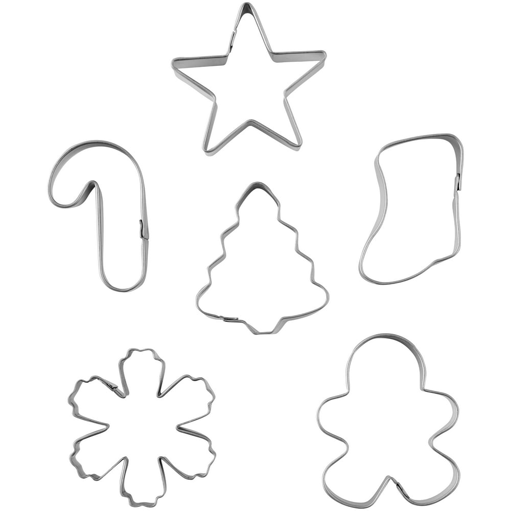 Wilton Mini Holiday Cookie Cutter Set, 6Piece