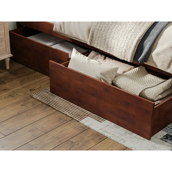 AFI Urban Twin-Full Urban Bed Drawers, Walnut