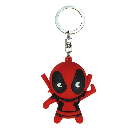 Marvel 3D Figural Keychain Deadpool Mini Figure Keyring Mystery Pack