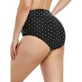 thumbnail image 5 of Ocean Blues Women's Plus Size High Waisted Bikini Bottom Full Coverage Swim Bottom, 5 of 7