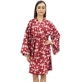 thumbnail image 1 of Bimba Kimono à Manches Longues Imprimé Floral pour Femmes Robe de Mariée - 12, 1 of 5