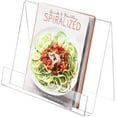 thumbnail image 6 of MyGift Premium Clear 4mm Acrylic Kitchen Cookbook Stand, 6 of 7