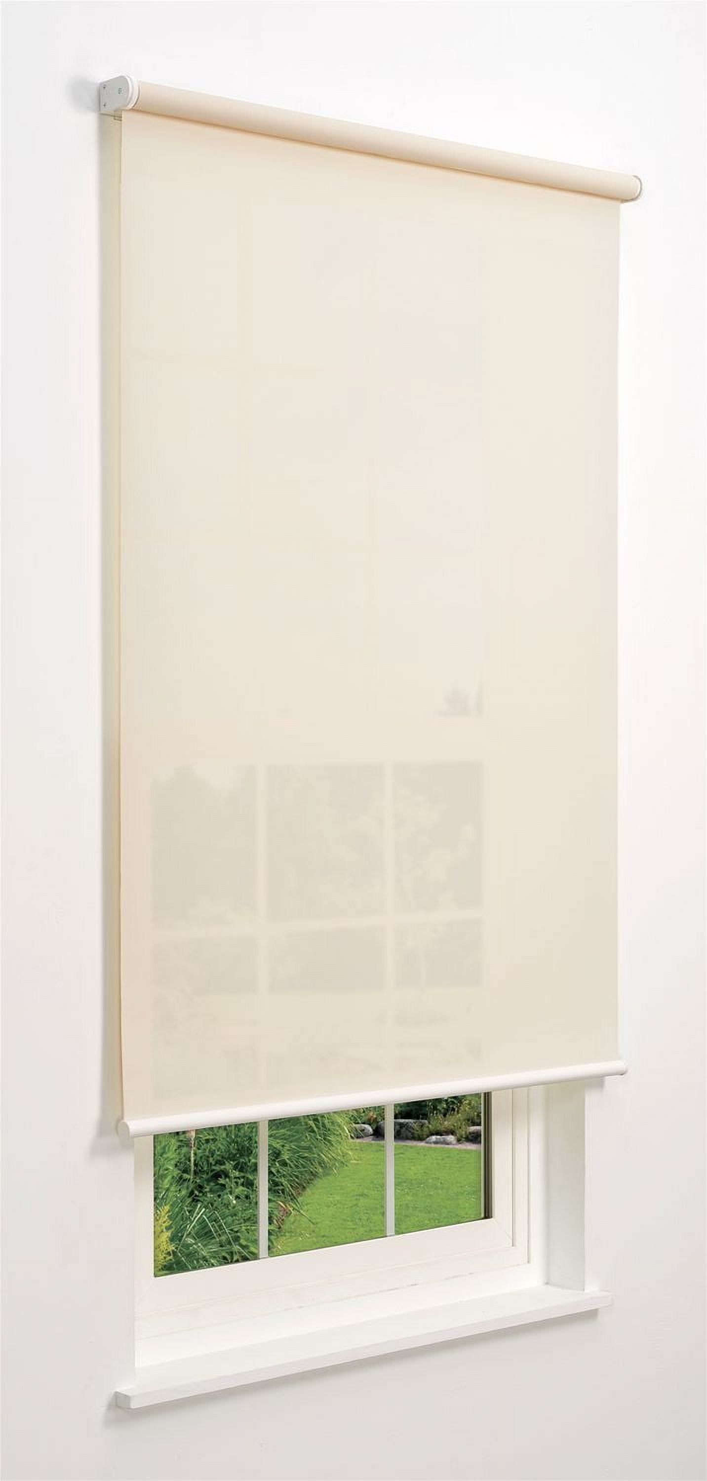 Linen Avenue Cordless Solar Screen Roller Shade - 5% Fawn