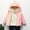Pink, variant on BYHONG Warm Winter Outwear for Girls Clothes Autumn and Winter Padded Children's Short Padded Jacket Jacket Boys and Girls Baby Down Jacket Beige ,130
