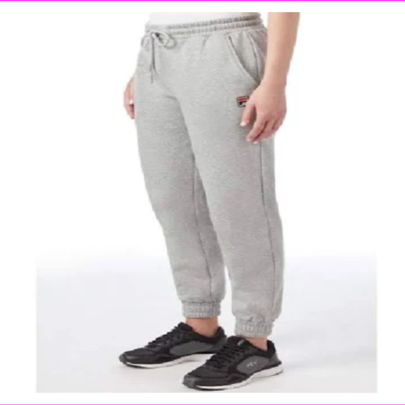 Fila Women's Joanne Fleece Jogger Sweatpants Retro S/gray
