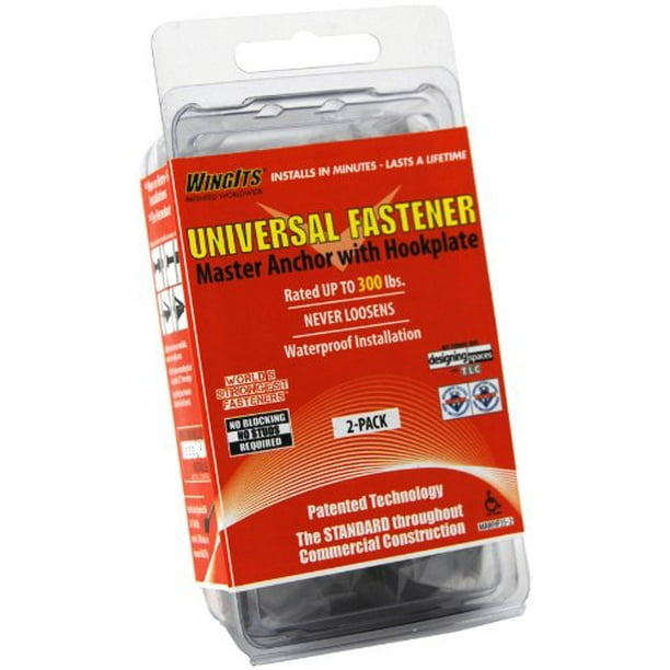 WingIts RCMAWHP352 Master Anchor with Stainless Steel Hook Plate, 2Pack