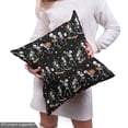 thumbnail image 4 of Halloween Fabric by the Yard, Skeletons with Pumpkins Skating Musician on Dark Background, Decorative Upholstery Fabric for Sofas and Home Accents, 3 Yards, Charcoal Grey Apricot by Ambesonne, 4 of 4