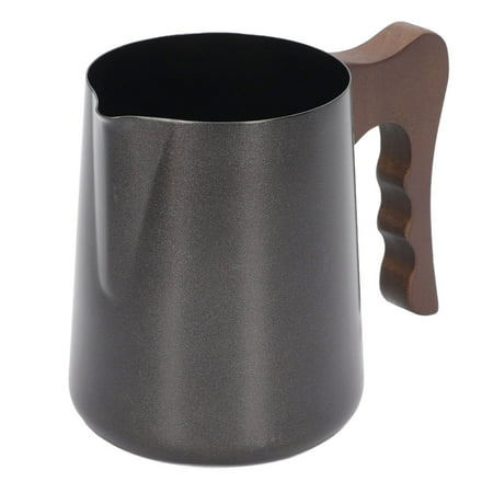 

Coffee Pitcher Frothing Pitcher Durable For Kitchen Brown Handle