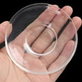 thumbnail image 4 of Platos de vidrio transparente para el hogar, juego de platos pequeños para aperitivos, platillos de té resistentes al calor, vajilla de mesa (3,54 pulgadas), 2 uds., 4 of 5