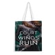 thumbnail image 1 of Acotar Bolso de tela con estampado de lienzo para mujer, bolsa de compras reutilizable y estética, con cremallera interior, regalo para mujer, 35 × 40 cm., 1 of 6