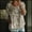Khaki, variant on Tunic Top Flowy Tops Floral Print T Shirt Round Neck Shirt 3/4 Sleeved Blouses Casual Tops Fitted Tops Cooling Shirts Dressy Shirts Big Shirts Elegant Tops Khaki S