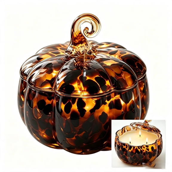 Halloween Pumpkin Jar Candle Farm Apple Pumpkin Scented 3 Wick Confetti Figural Desktop Thanksgiving Fall Decoration Gifts