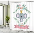 thumbnail image 4 of Ambesonne Koala Shower Curtain, Flowers Spring Time Renewal, 69"Wx84"L, Multicolor, 4 of 4