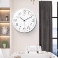 thumbnail image 4 of Reloj de pared simple Reloj de pared Sala de estar Hogar Moderno Reloj de pared silencioso Reloj de cuarzo decorativo, Adecuado for sala de estar, oficina, dormitorio, 4 of 4