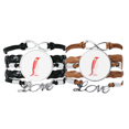 thumbnail image 1 of La UICN animales en peligro de extincion Rojo pingüino emperador Pulsera pareja de cuerdas de cuero Unbranded M, 1 of 3