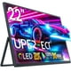 thumbnail image 1 of UPERFECT Monitor portátil 2K de 22 pulgadas con VESA y soporte ajustable de 180°, 2560 x 1440 QHD FreeSync IPS HDR gran pantalla de juegos, USB-C HDMI Travel segundo monitor para portátil, interruptor, 1 of 5