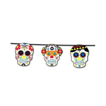 Dia de los Muertos Party Garland Sugar Skulls Day of The Dead Chain Decoration