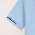 thumbnail image 5 of NIEWTR Toddler Boys Short Sleeve Polo Shirt Soft for Playdates School and Everyday（A01-Light Blue,10-11 Years), 5 of 7