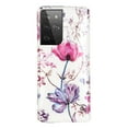 thumbnail image 2 of Samsung S22 Ultra Case, Mantto Slim Fit Hybrid Shockproof Soft TPU Silicone Rubber Bumper Patterned Painted Print Wireless Charging Protective Back Phone Cover Samsung Galaxy S22 Ultra, Lotus, 2 of 5