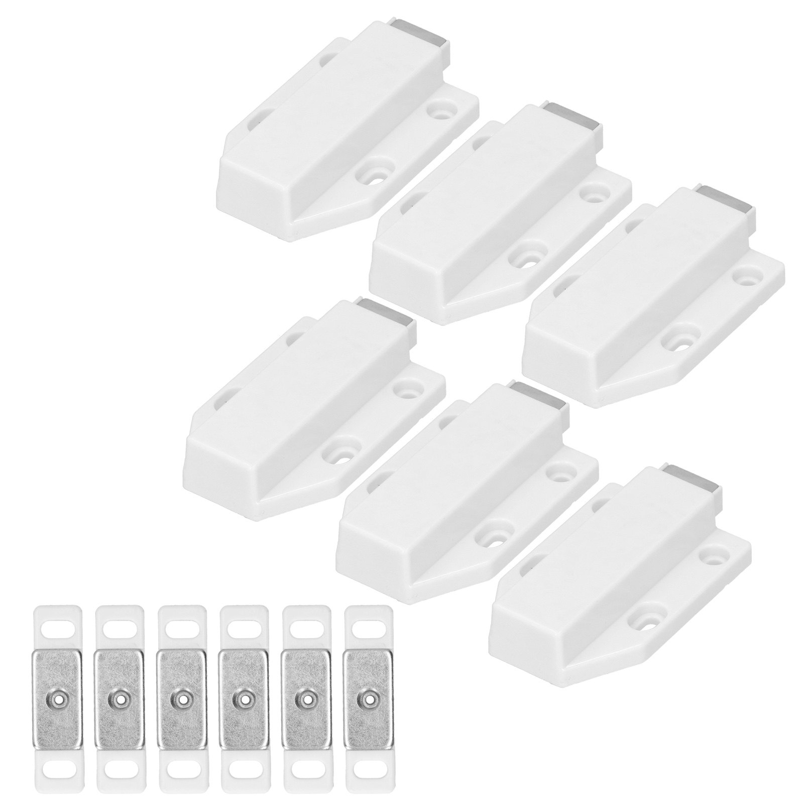 Cierre Magnético Para Puertas Y Cajones - Imán Fuerte, Fácil De Poner, 3 Tamaños (Blanco, Negro) - Ideal Para Cocina, Armario, Muebles