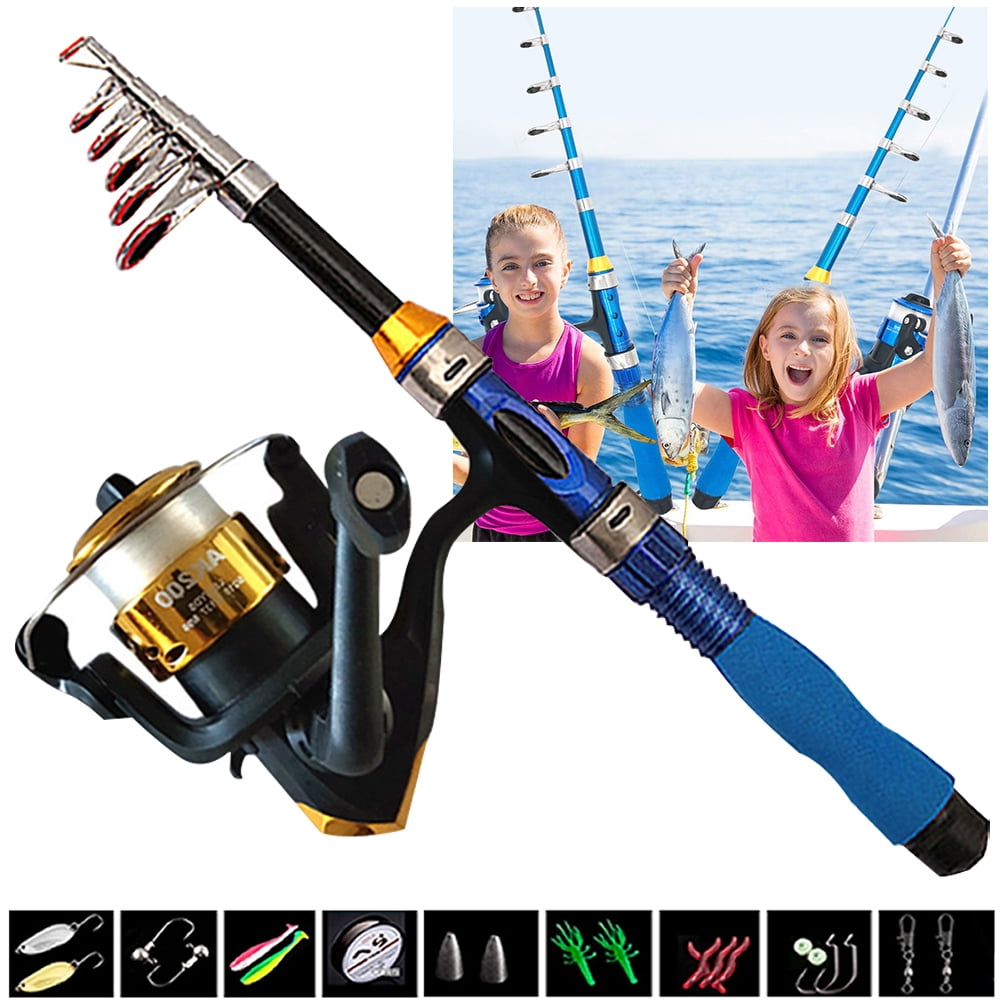 Fishing Rod and Reel Combo, Beinou Carbon Fiber Telescopic Fishing Pole
