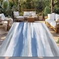 thumbnail image 3 of Outdoor Rug 4x6 ft Blue Grey Paint Waterproof Outdoor Patio Rug Mat Non Slip Outside Area Rugs Carpet for RV,Camping,Porch,Deck,Pool,Balcony,Backyard, Abstract Art Texture, 3 of 9