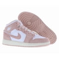 thumbnail image 4 of Air Jordan 1 Mid SE Big Kids' Shoes (FN7432-161, White/Sail/Legend Pink) Size 7, 4 of 5