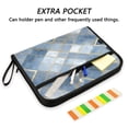 thumbnail image 2 of Accordion File Organizer with Zip Closure 13 Pockets Expanding File Folder Letter A4 Paper Document Organizer for Home Office Blue Plaid Pattern, 2 of 7