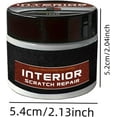 thumbnail image 2 of kkbbma Car Interior Scratch Repair Wax, Dashboard Scratch Remover Kit, Portable Car Interior Scratch Repair for Leather Plastic Vinyl, Automotive Interior Scratch Repair for Car Dashboard Seats, 2 of 6