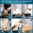 thumbnail image 5 of 44-Piece Silicone Kitchen Utensil Set with Wooden Handles, Non-Stick Cookware Safe, Heat Resistant Kitchen Tools, 5 of 7