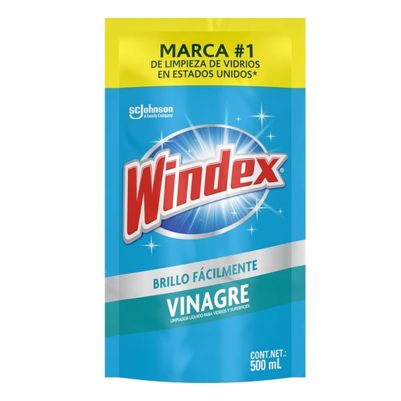 Limpiador líquido Windex vinagre para vidrios y superficies 500 ml