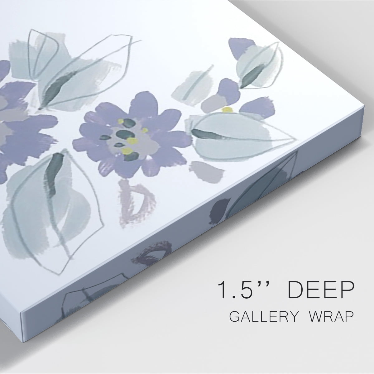 Periwinkle Patch III Premium Gallery Wrapped Canvas - Ready to Hang