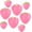 Pink, variant on Strawberry Paper Lanterns, 8" & 12" Large Strawberry Hanging Lantern, Strawberry Hanging Decorations for Fruit Theme Birthday Party Decor
