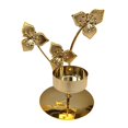 thumbnail image 1 of Candelabro de hierro, candelabro de un solo cabezal, decoración del hogar, boda romántica, soporte para velas moderno, adorno para Festival, Hotel Forma de tres hojas, 1 of 8