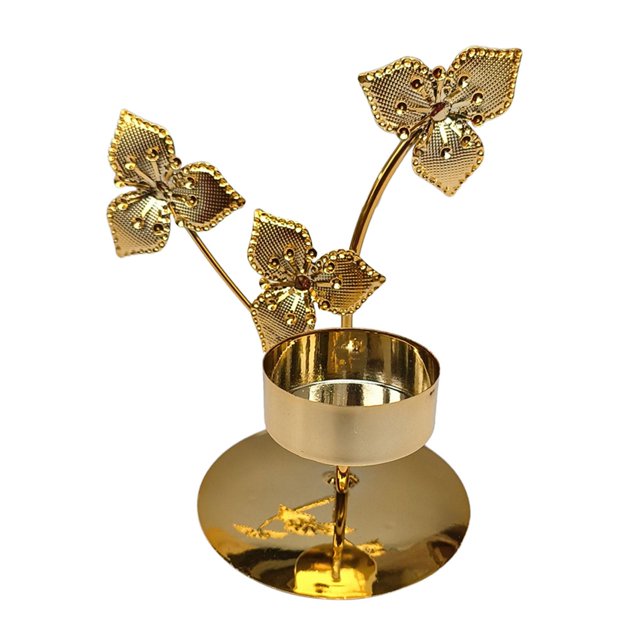 Candelabro de hierro, candelabro de un solo cabezal, decoración del hogar, boda romántica, soporte para velas moderno, adorno para Festival, Hotel Forma de tres hojas