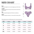 thumbnail image 4 of Kdxio Daisies Flowers Print Women's 2 Piece High Waisted Wrap Spaghetti Strap Summer Swimsuit Bikini Set-X-Large, 4 of 7