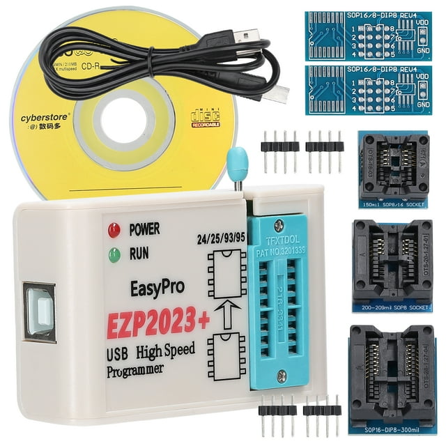 Mistaha High-Speed SPI Flash Programmer for Electronics Repair and Chip Development - USB 2.0 Interface, Auto Chip Detection, Offline Copy - Supports PC Software and Firmware Updates