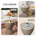 thumbnail image 2 of Ainfox Patio Ice Cooler Bucket Cool Bar Side Table with 30L Ice Bucket for Party, 2 of 8
