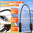 thumbnail image 3 of 2Pcs Solar Extension Cable 15inch with Female and Male Connector Adapter Kit Solar Panel Cable Wire Waterproof Solar Panel Adapter Cable, 3 of 7